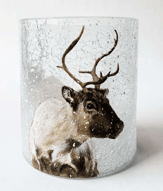 Hovedbilde Lysglass Krakelert Frostet ...