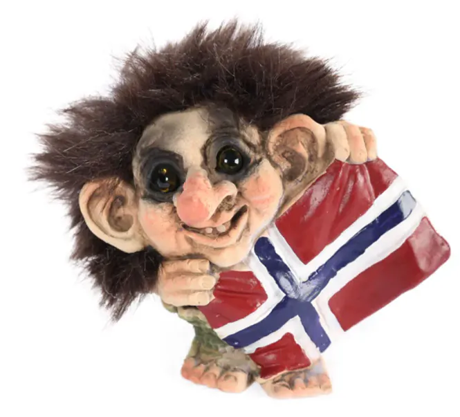 Hovedbilde Troll holder stort flagg